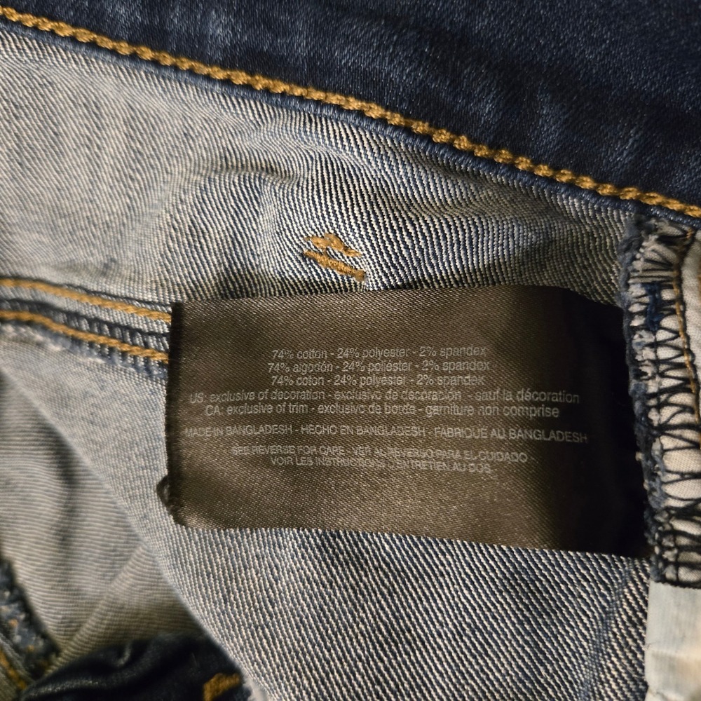 Gloria Vanderbilt Amanda Straight Leg Jeans Dark Wash Blue 16WS LGVB-2692-MDNW - Picture 4 of 6